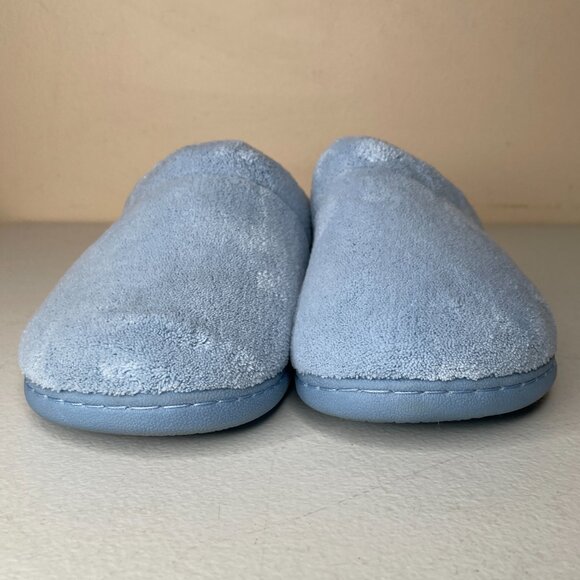 Tempur-Pedic Windsock Slippers Light Blue Terrycloth Size 7 - Picture 8 of 14